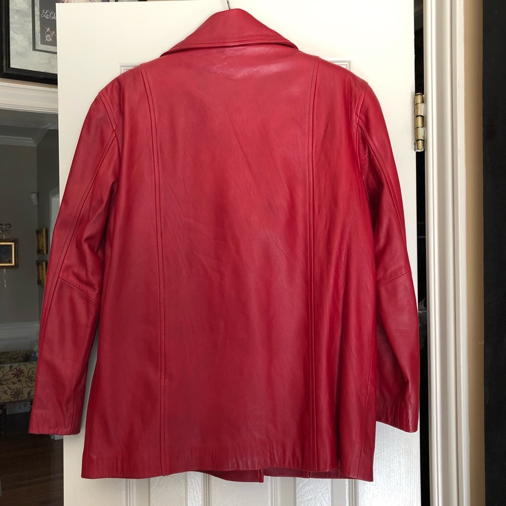 Ellen Tracy Vintage Leather Jacket size small - Picture 2 of 14